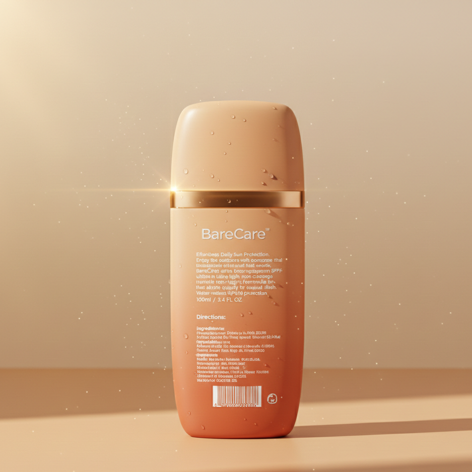 BareCare Sunscreen SPF 50+ Effortless Daily Sun Protection